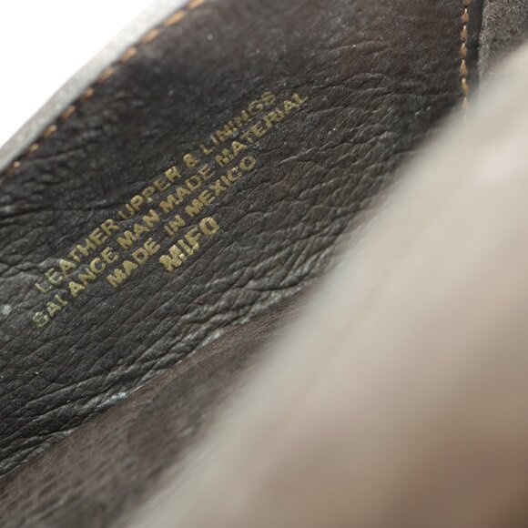 Born Womens Charolette Flats Size 8 Gray Leather Slip On Shoe Flower Embroidered - Picture 9 of 12